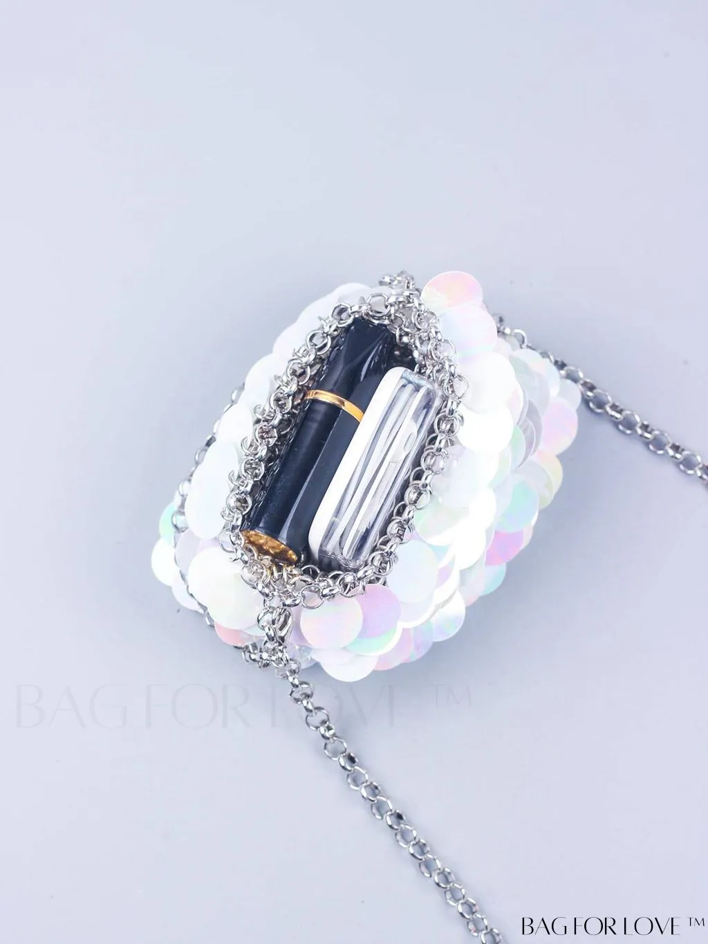 BagForLove - Chic Mini Sequin Evening Bag with Glamorous Decor Chain Strap