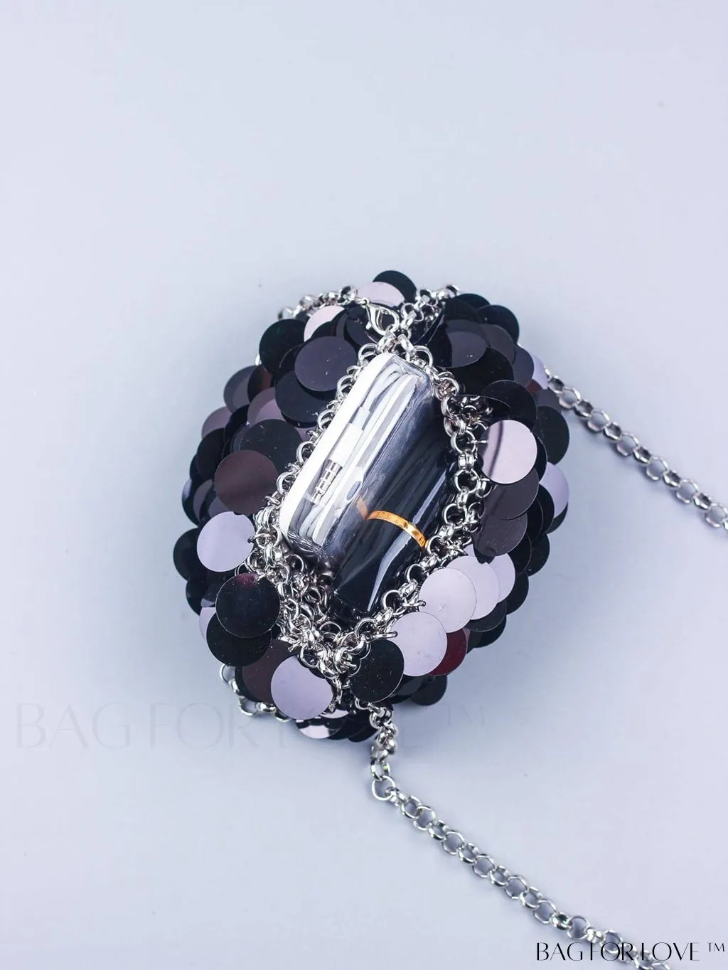 BagForLove - Chic Mini Sequin Evening Bag with Glamorous Decor Chain Strap