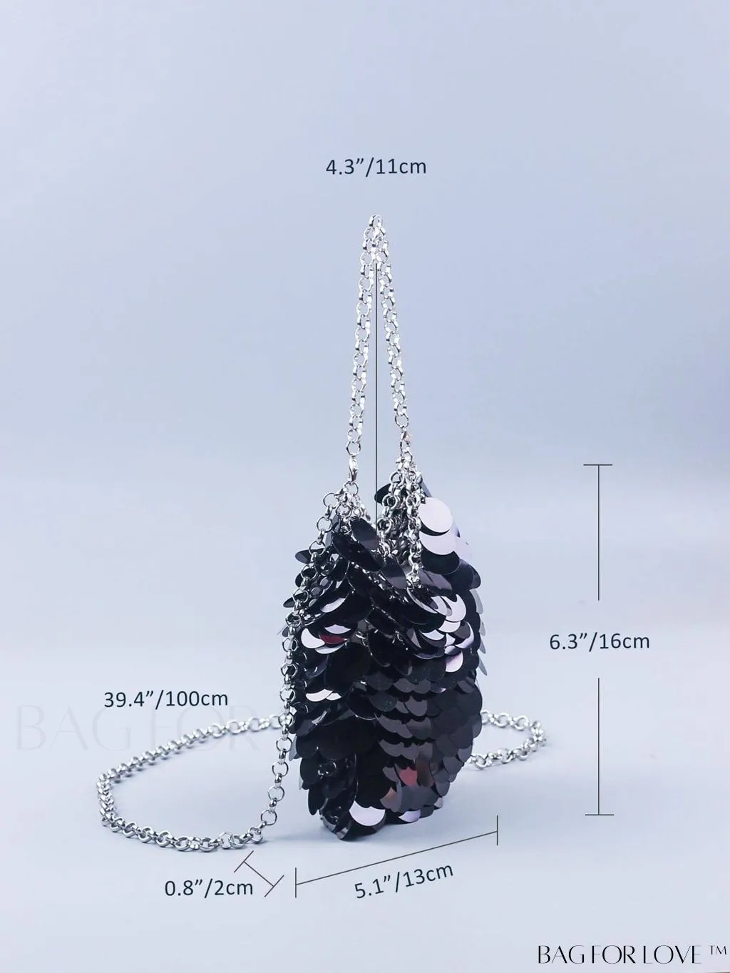 BagForLove - Chic Mini Sequin Evening Bag with Glamorous Decor Chain Strap