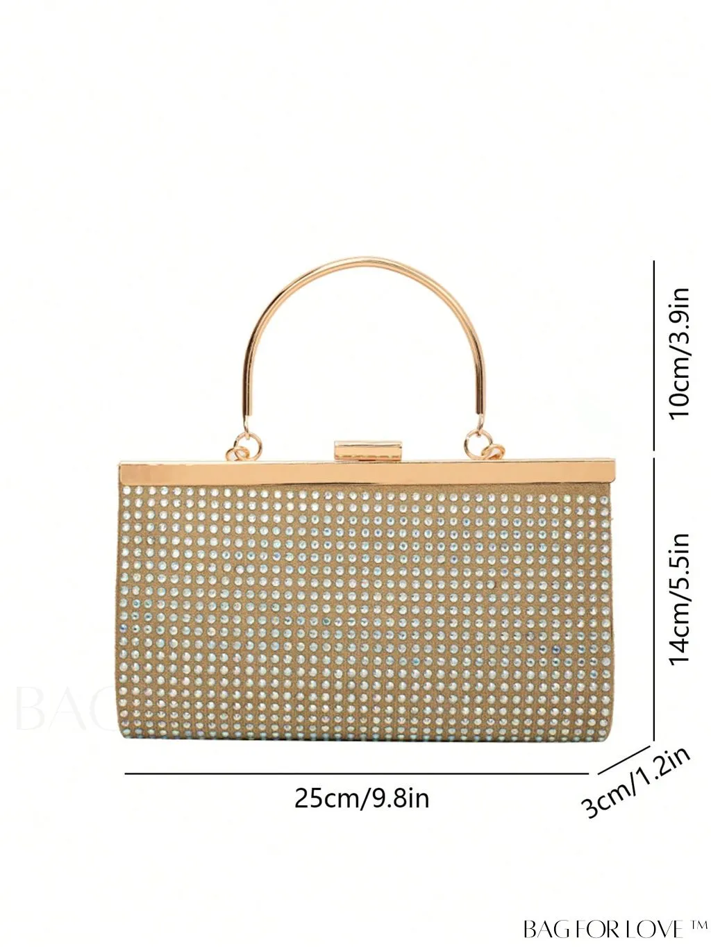 BagForLove - Chic Rhinestone Chain Evening Bag for Glamorous Parties