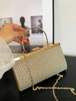 BagForLove - Chic Rhinestone Chain Evening Bag for Glamorous Parties
