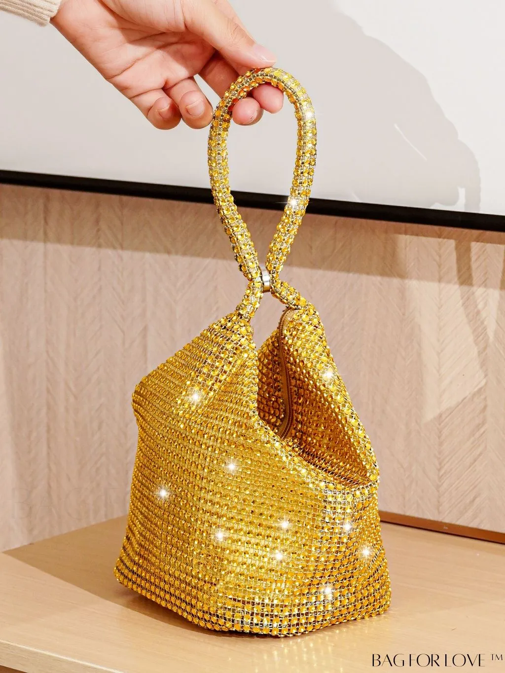 BagForLove - Chic Rhinestone-Embellished Mini Evening Bag