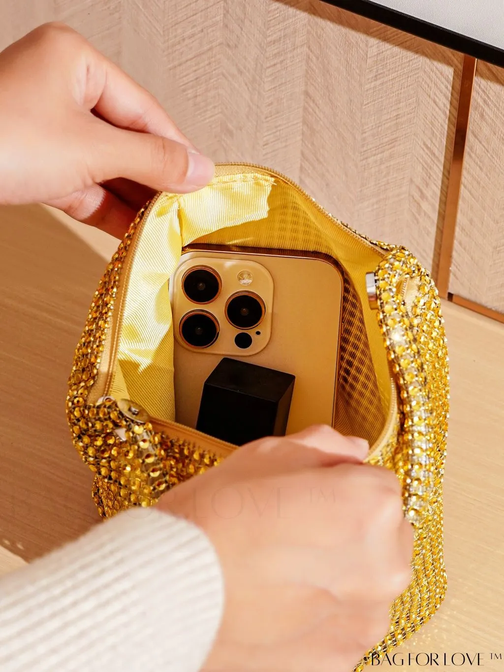 BagForLove - Chic Rhinestone-Embellished Mini Evening Bag