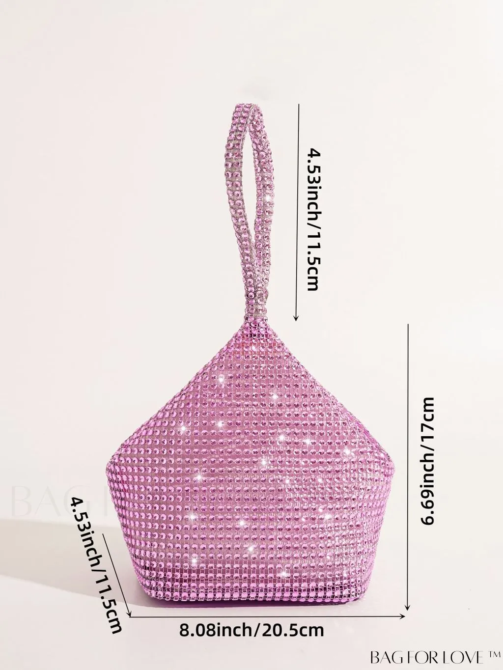 BagForLove - Chic Rhinestone-Embellished Mini Evening Bag