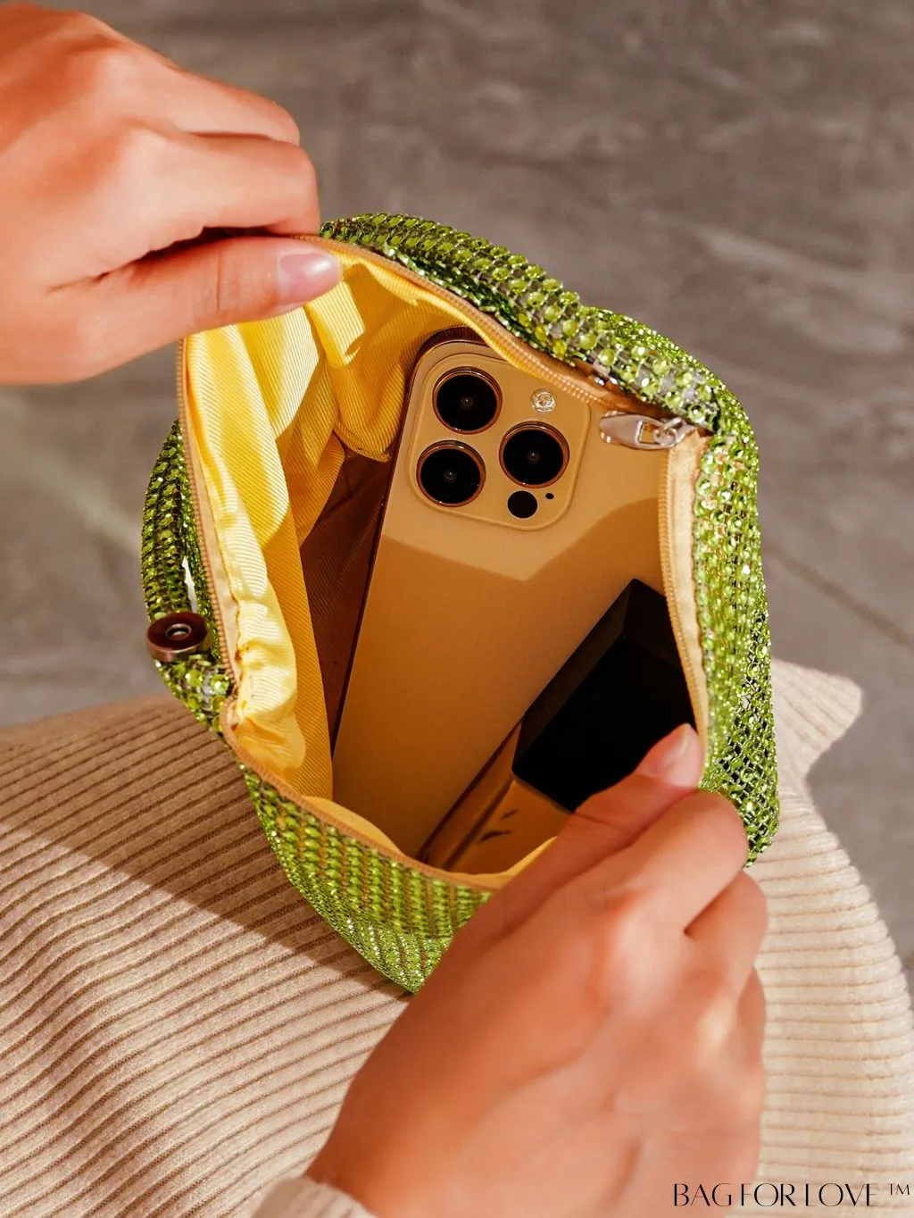BagForLove - Chic Rhinestone-Embellished Mini Evening Bag