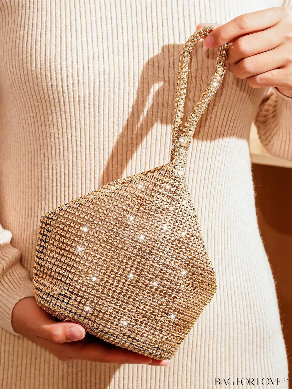 BagForLove - Chic Rhinestone-Embellished Mini Evening Bag