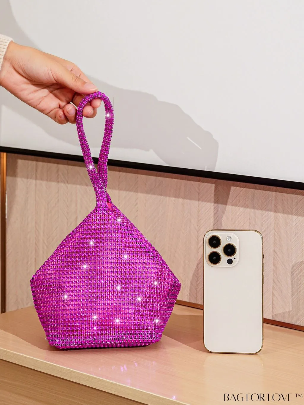 BagForLove - Chic Rhinestone-Embellished Mini Evening Bag