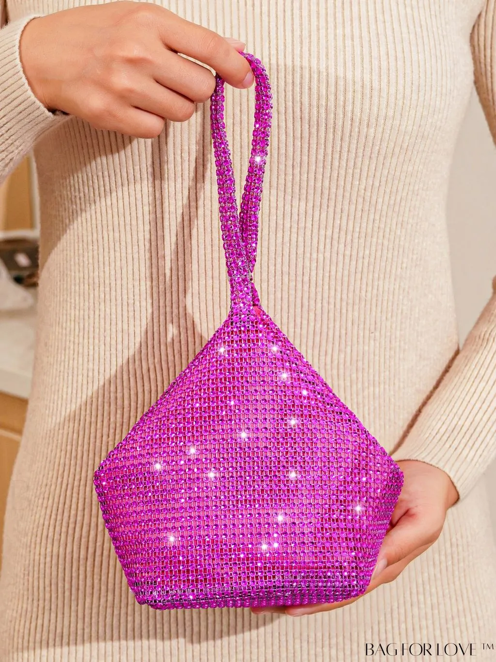 BagForLove - Chic Rhinestone-Embellished Mini Evening Bag