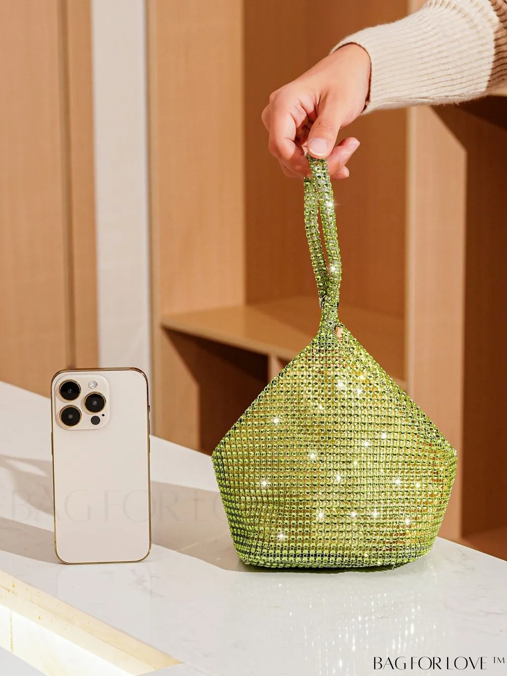 BagForLove - Chic Rhinestone-Embellished Mini Evening Bag