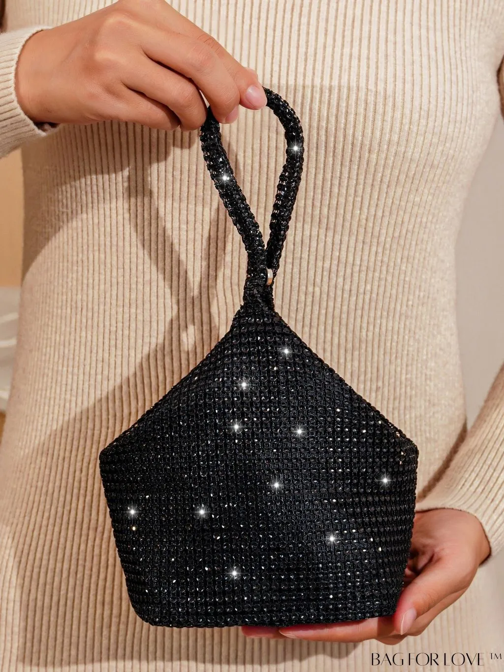 BagForLove - Chic Rhinestone-Embellished Mini Evening Bag