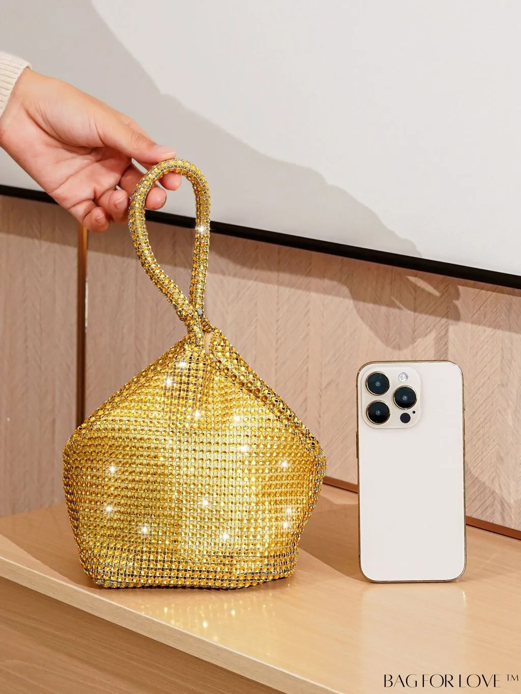 BagForLove - Chic Rhinestone-Embellished Mini Evening Bag