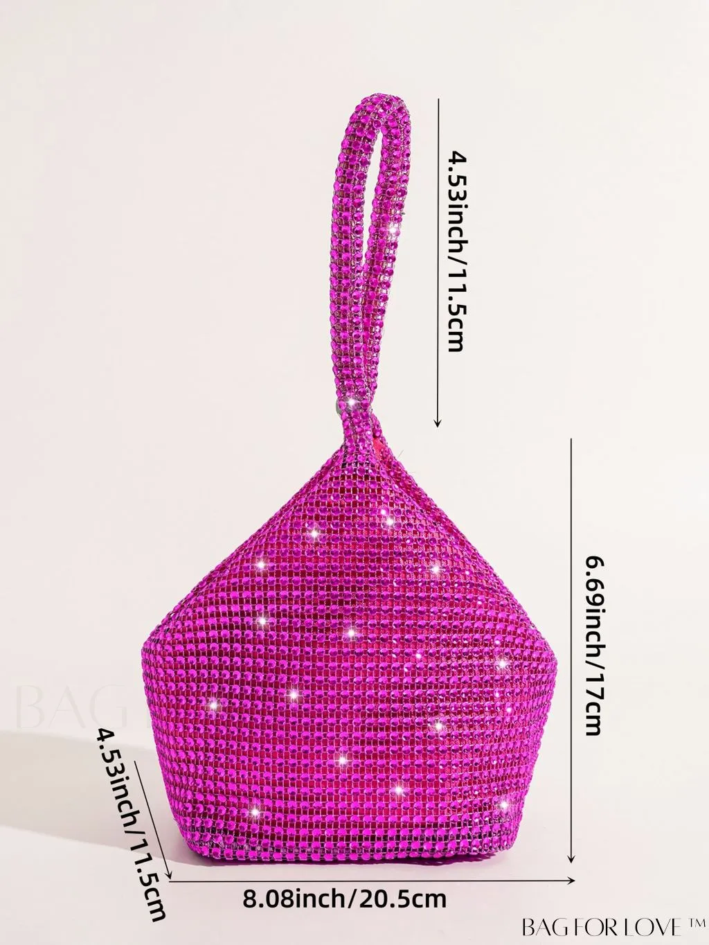 BagForLove - Chic Rhinestone-Embellished Mini Evening Bag