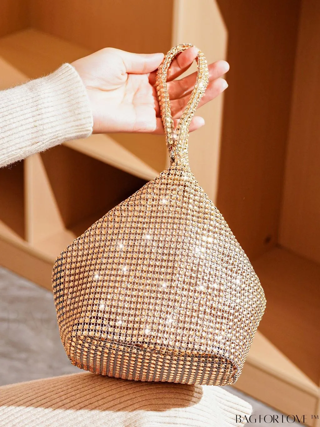 BagForLove - Chic Rhinestone-Embellished Mini Evening Bag