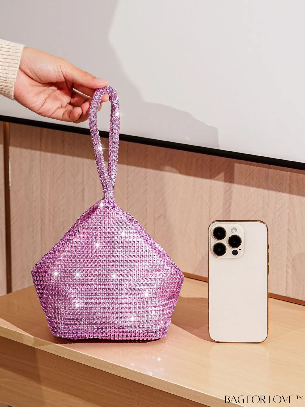 BagForLove - Chic Rhinestone-Embellished Mini Evening Bag