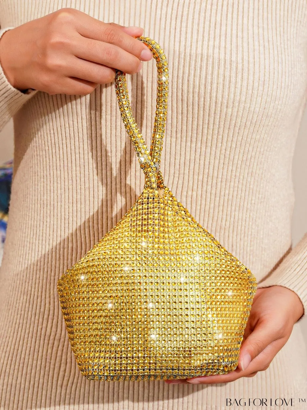 BagForLove - Chic Rhinestone-Embellished Mini Evening Bag