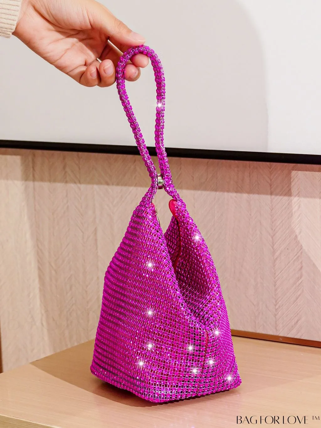 BagForLove - Chic Rhinestone-Embellished Mini Evening Bag