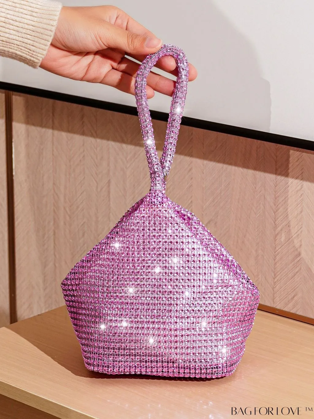 BagForLove - Chic Rhinestone-Embellished Mini Evening Bag