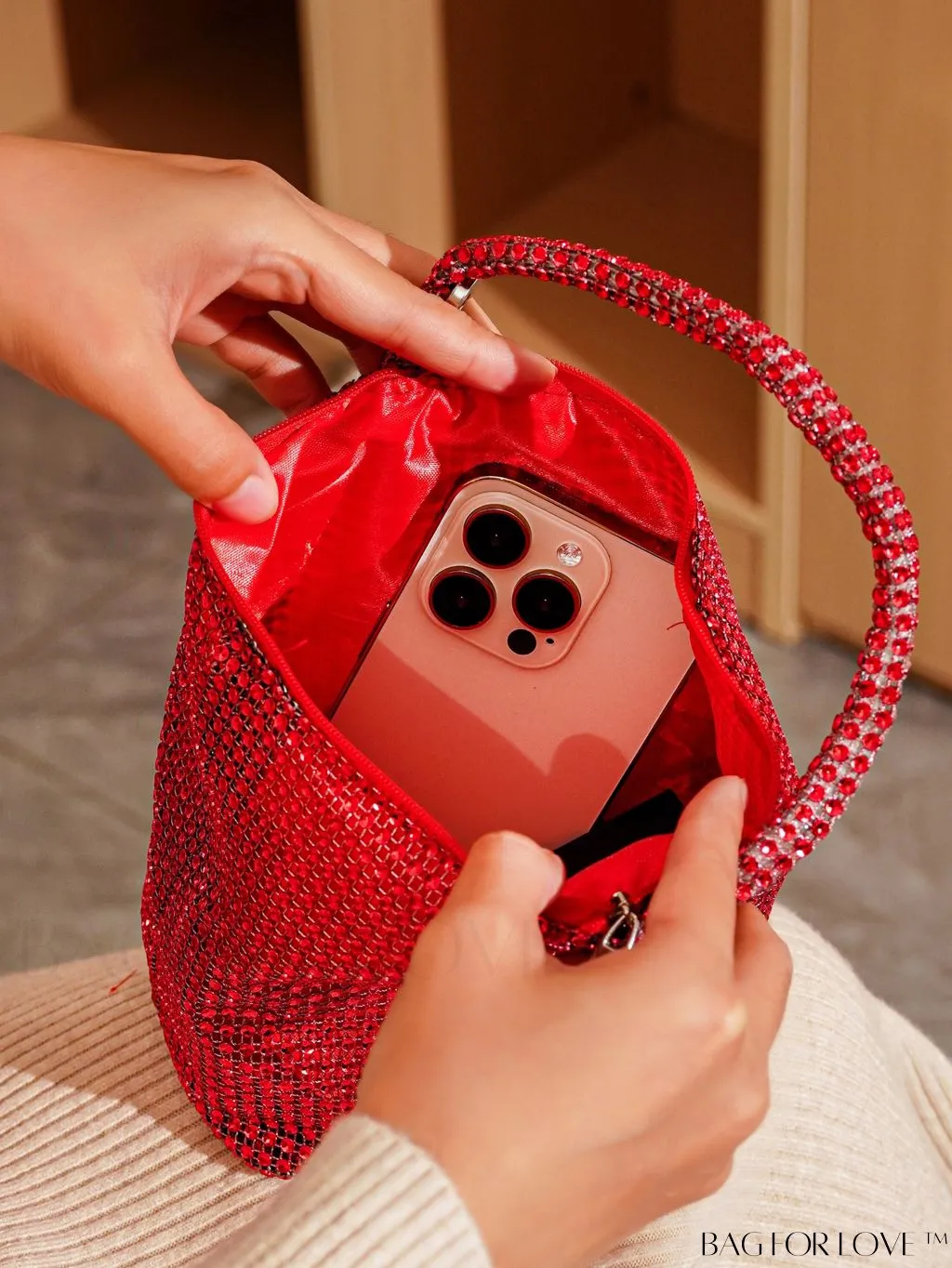 BagForLove - Chic Rhinestone-Embellished Mini Evening Bag