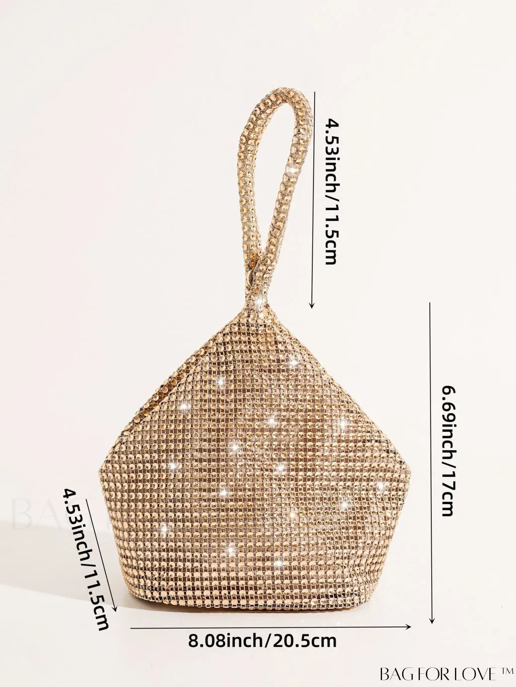 BagForLove - Chic Rhinestone-Embellished Mini Evening Bag