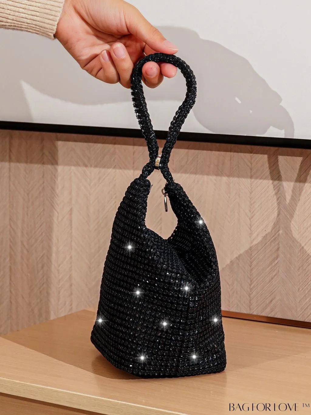 BagForLove - Chic Rhinestone-Embellished Mini Evening Bag
