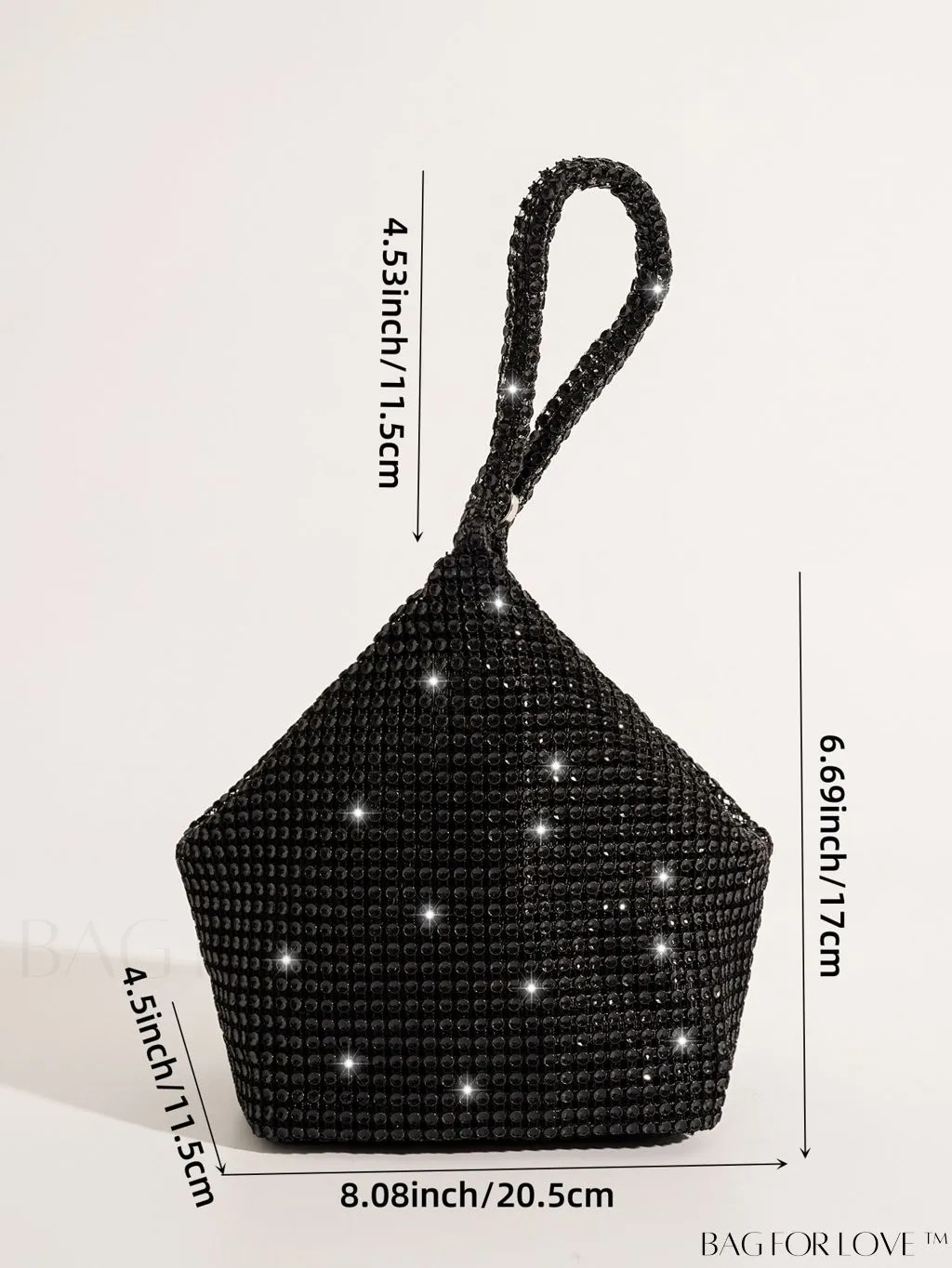 BagForLove - Chic Rhinestone-Embellished Mini Evening Bag