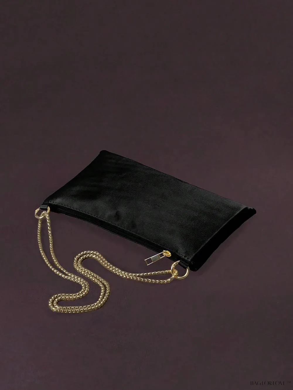 BagForLove - Elegant Floral Metallic Zipper Clasp Armpit Bag for Women