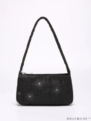 BagForLove - Elegant Rhinestone-Adorned Evening Clutch