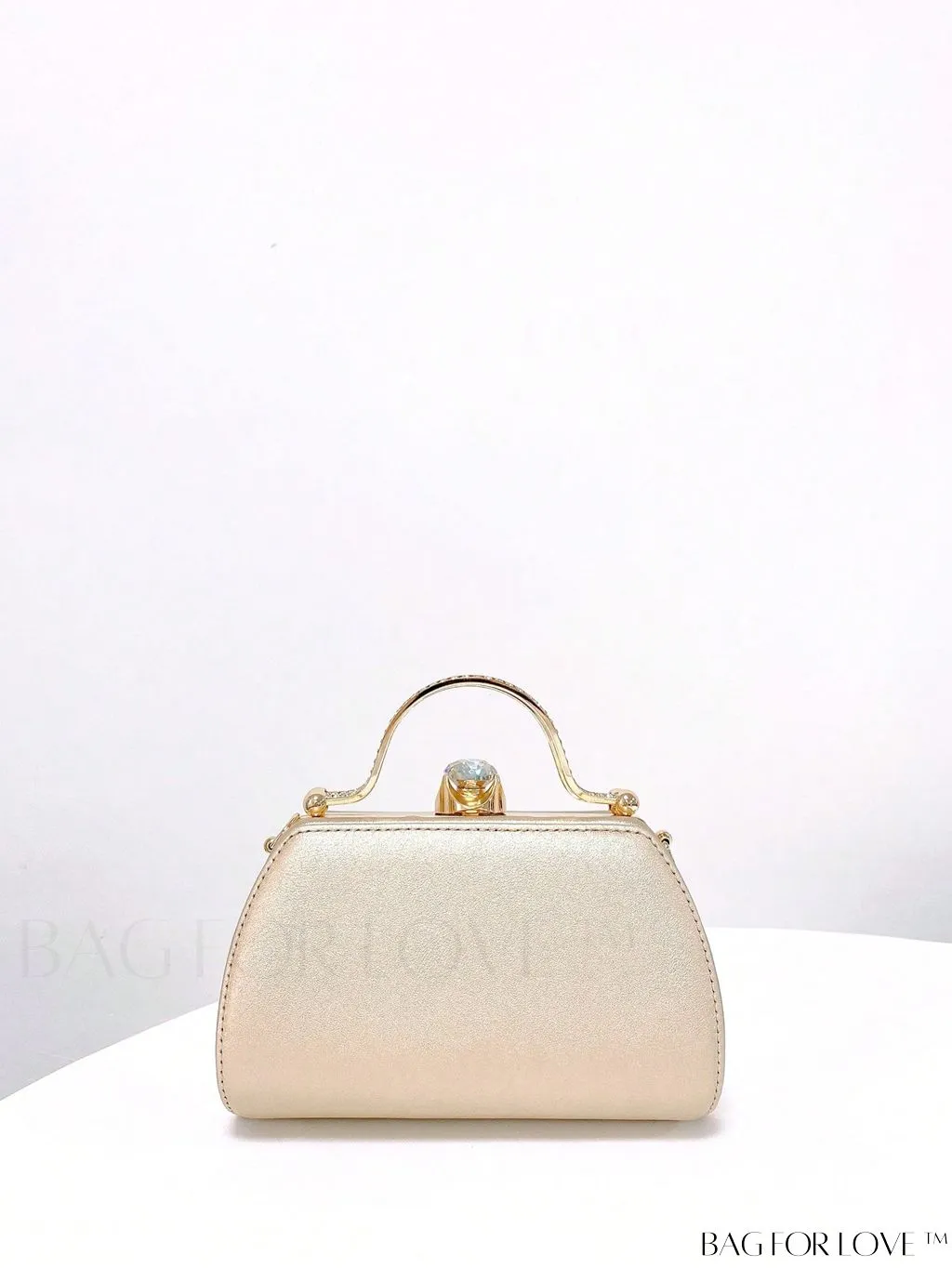 BagForLove - Elegant Rhinestone & Pearl Mini Box Bag - Glamorously Designed