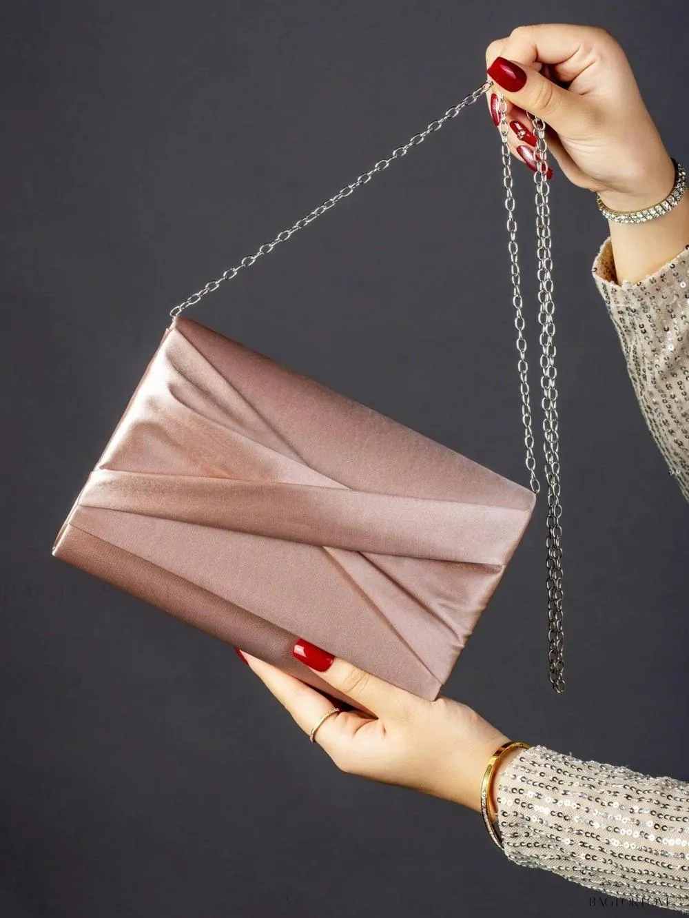 BagForLove - Evening Essential Plush Bow Shoulder Chain Bag for Her
