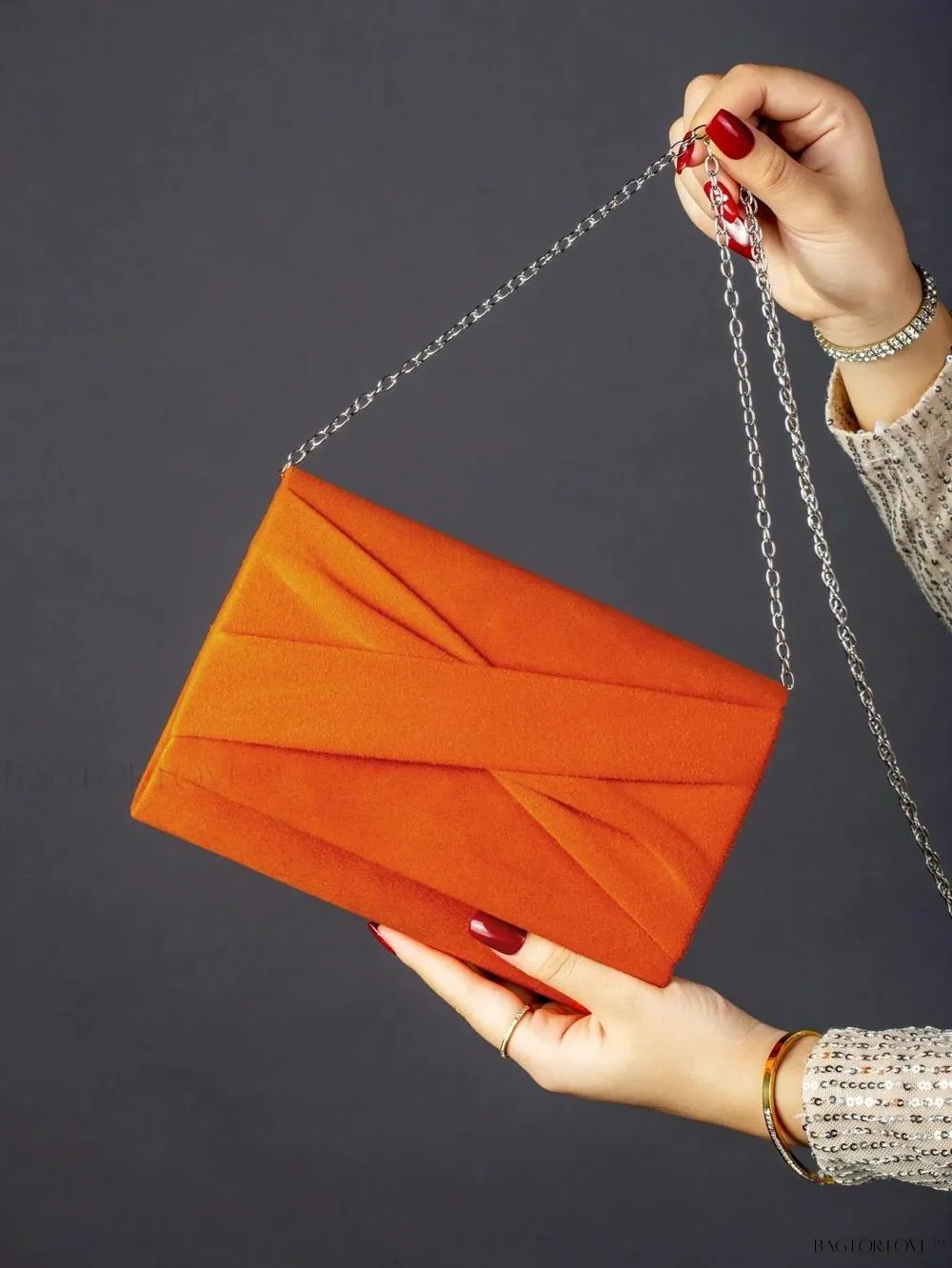 BagForLove - Evening Essential Plush Bow Shoulder Chain Bag for Her
