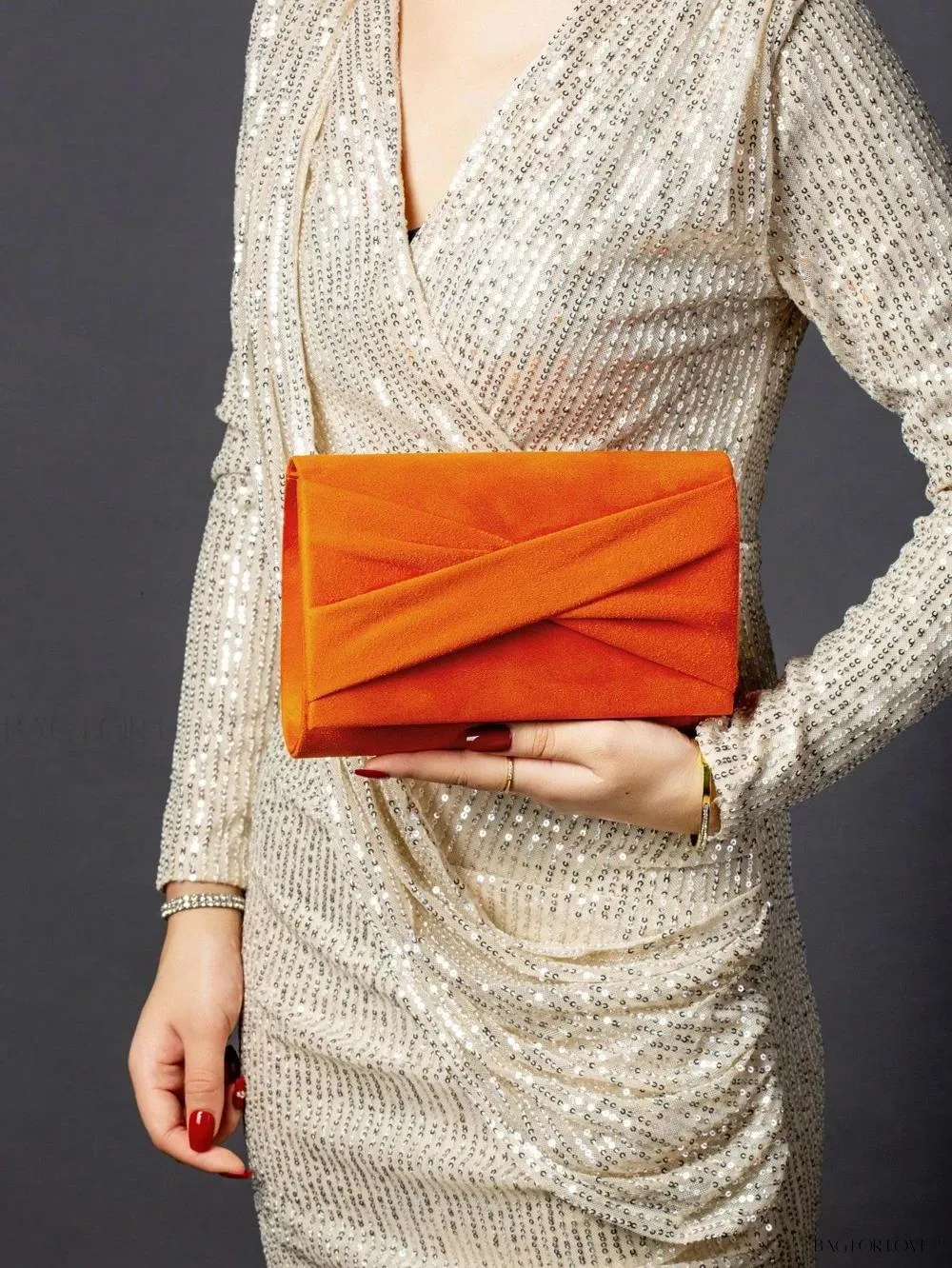 BagForLove - Evening Essential Plush Bow Shoulder Chain Bag for Her
