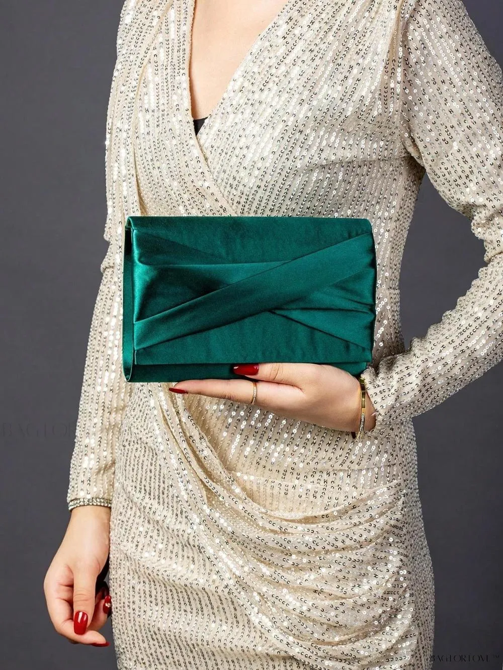 BagForLove - Evening Essential Plush Bow Shoulder Chain Bag for Her