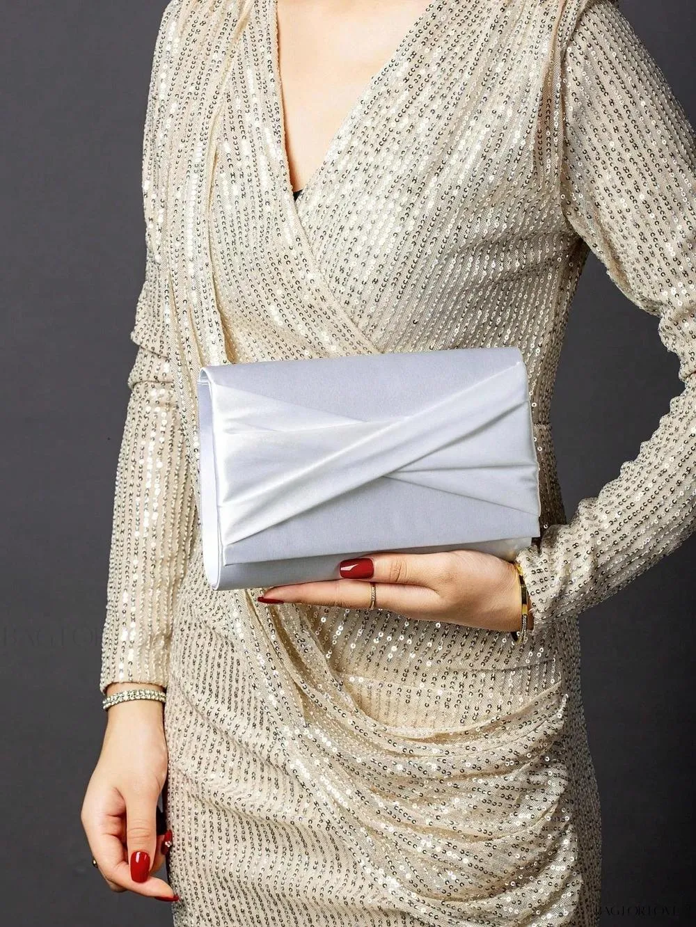 BagForLove - Evening Essential Plush Bow Shoulder Chain Bag for Her