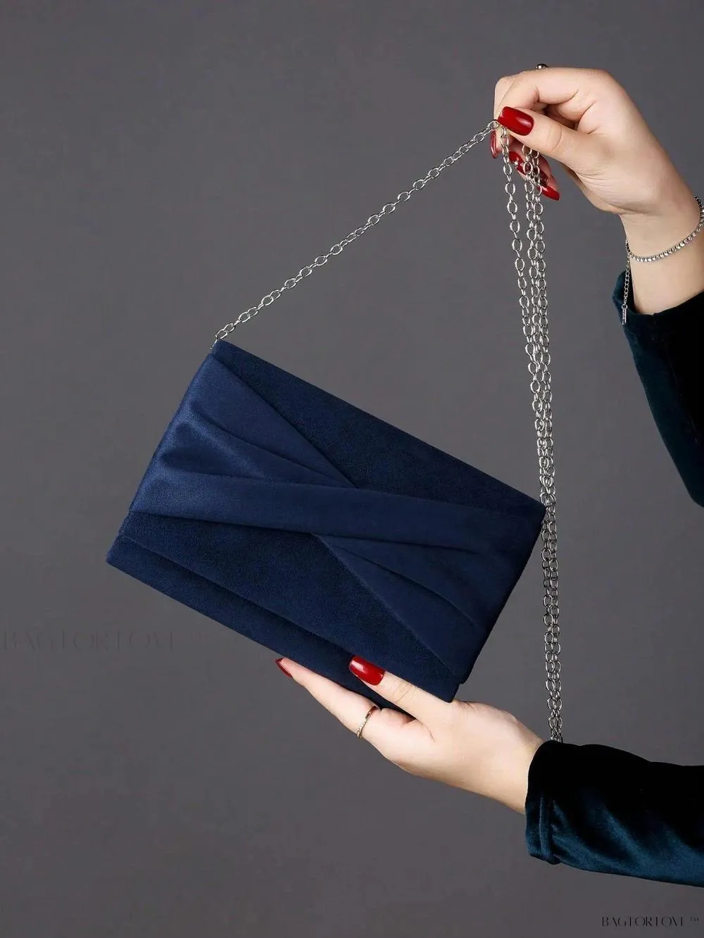 BagForLove - Evening Essential Plush Bow Shoulder Chain Bag for Her