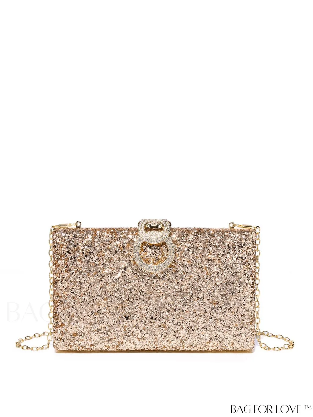 BagForLove - Exquisite Rhinestone Chain Evening Bag - Compact & Elegant