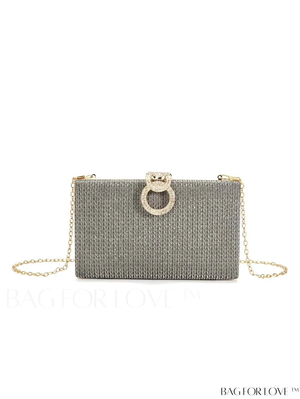BagForLove - Exquisite Rhinestone Chain Evening Bag - Compact & Elegant