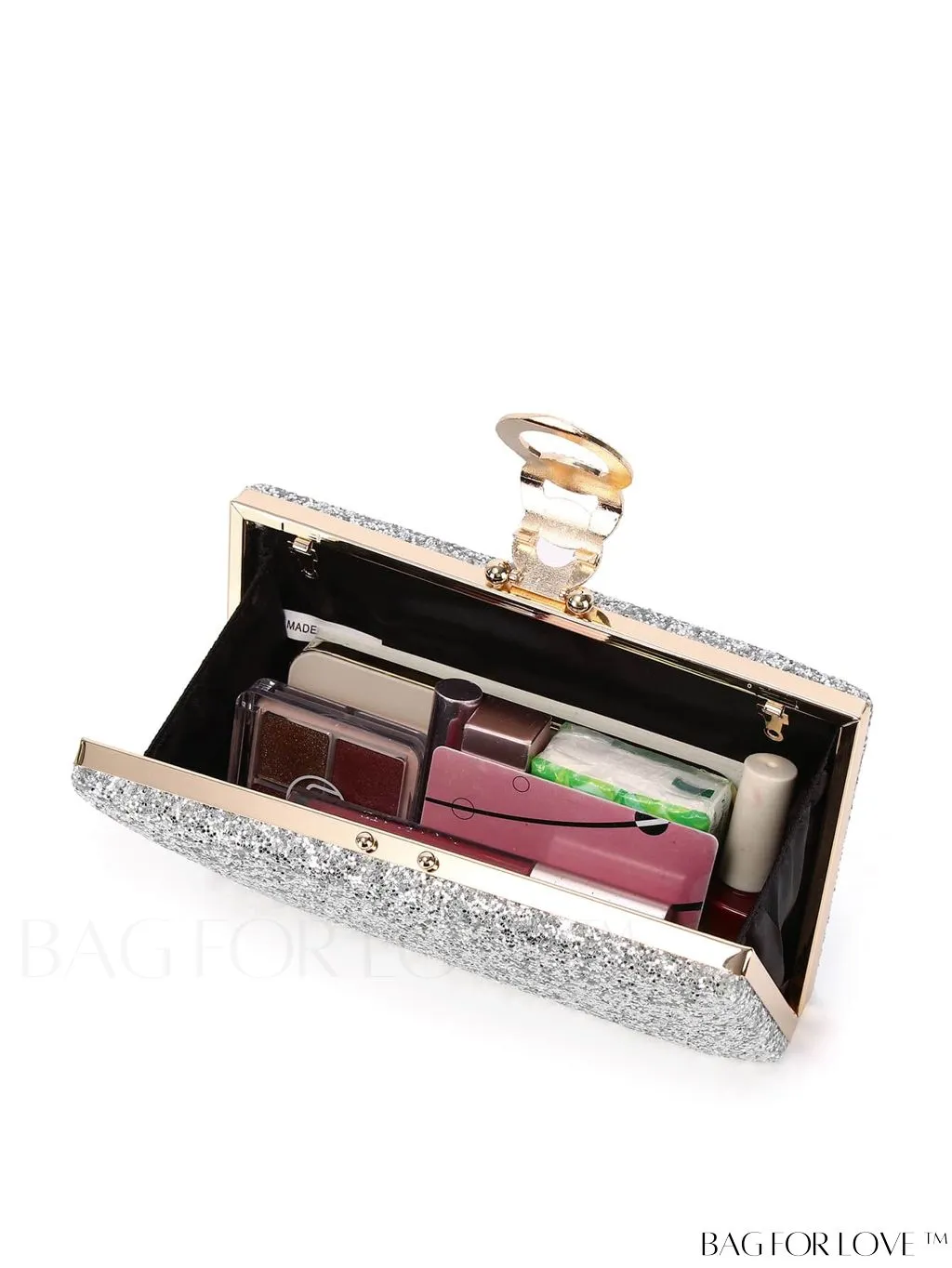 BagForLove - Exquisite Rhinestone Chain Evening Bag - Compact & Elegant