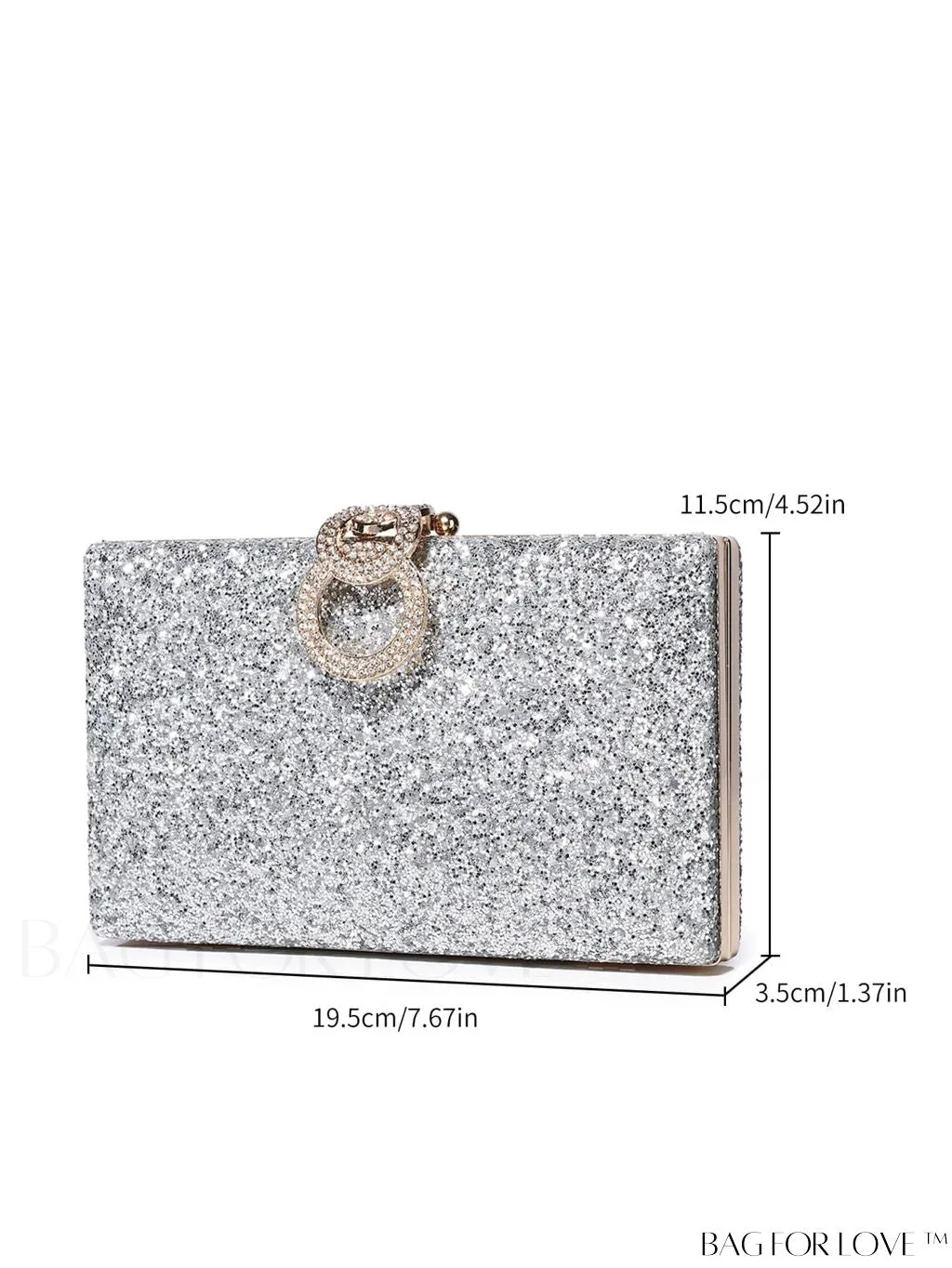 BagForLove - Exquisite Rhinestone Chain Evening Bag - Compact & Elegant