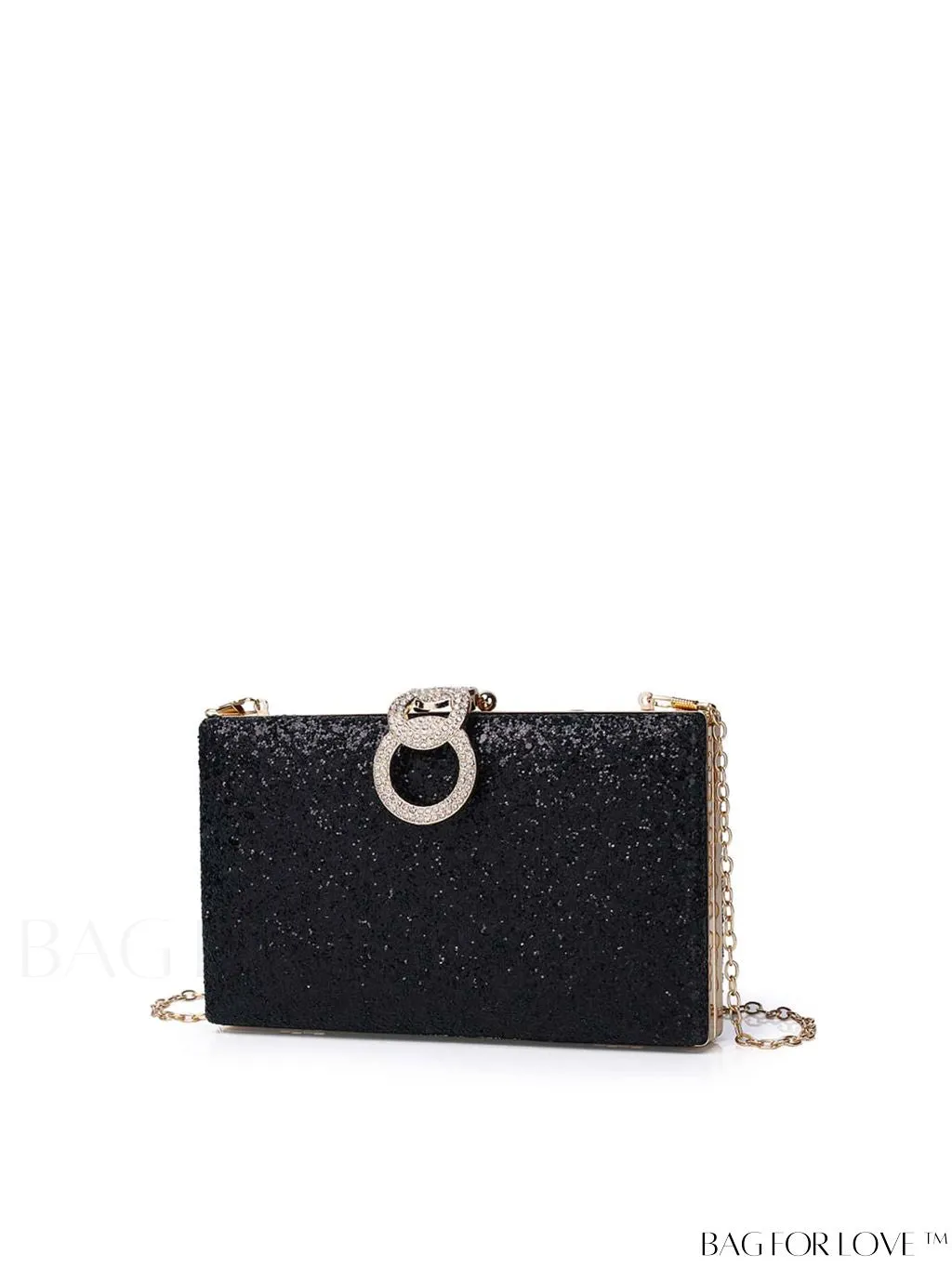 BagForLove - Exquisite Rhinestone Chain Evening Bag - Compact & Elegant