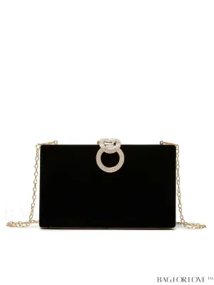 BagForLove - Exquisite Rhinestone Chain Evening Bag - Compact & Elegant