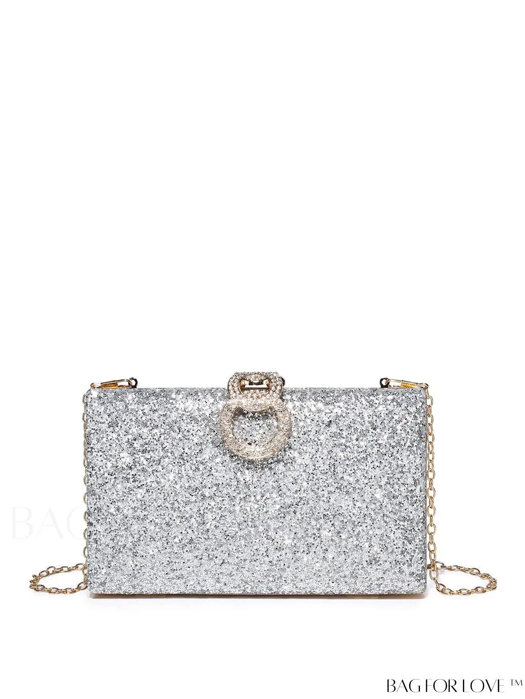 BagForLove - Exquisite Rhinestone Chain Evening Bag - Compact & Elegant