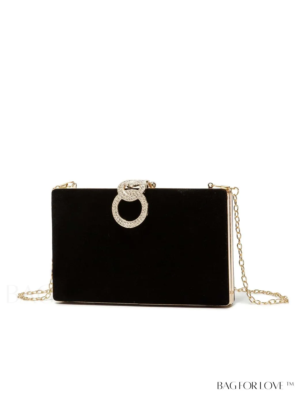 BagForLove - Exquisite Rhinestone Chain Evening Bag - Compact & Elegant