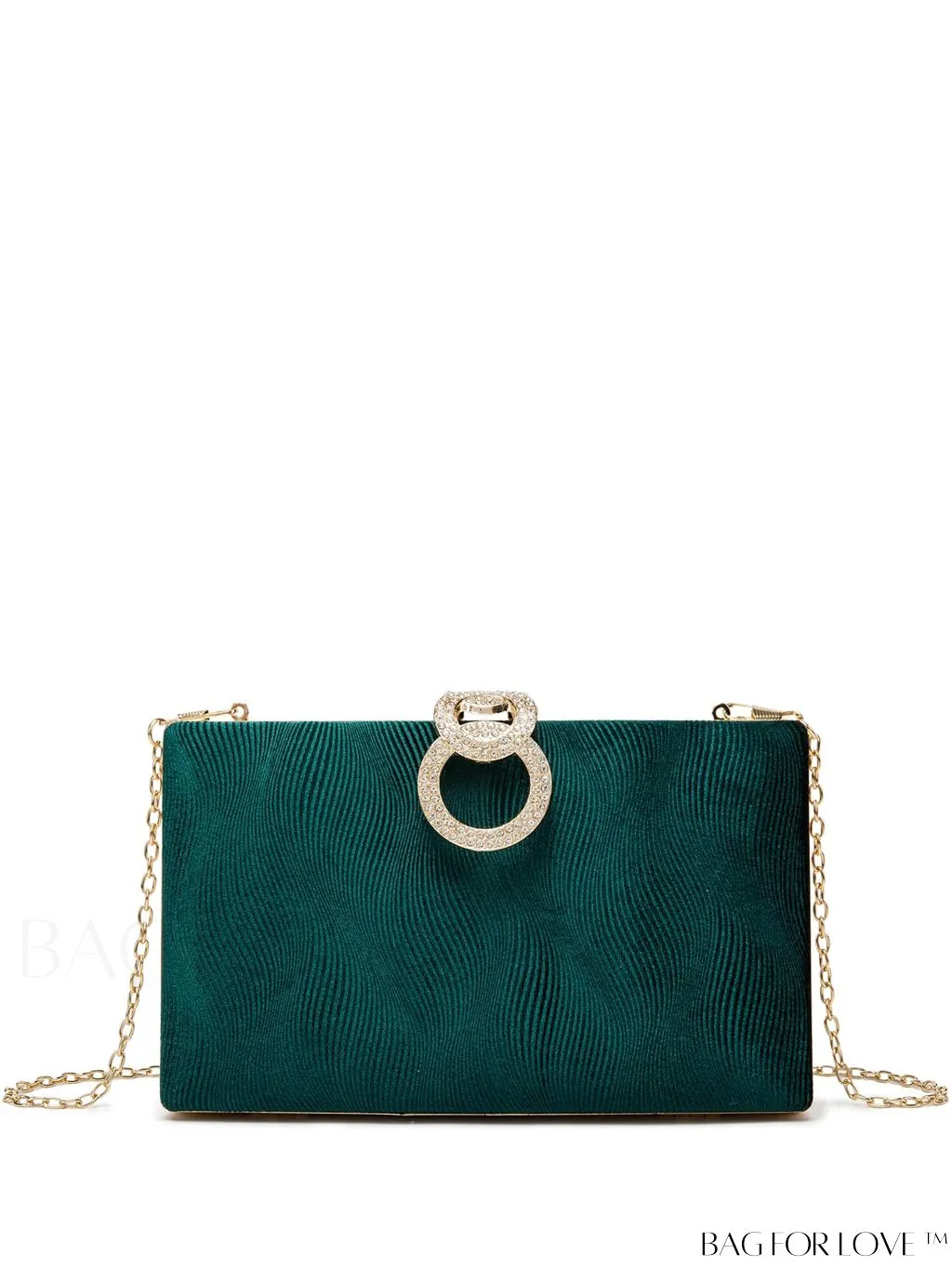 BagForLove - Exquisite Rhinestone Chain Evening Bag - Compact & Elegant