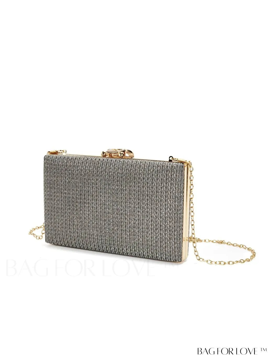 BagForLove - Exquisite Rhinestone Chain Evening Bag - Compact & Elegant