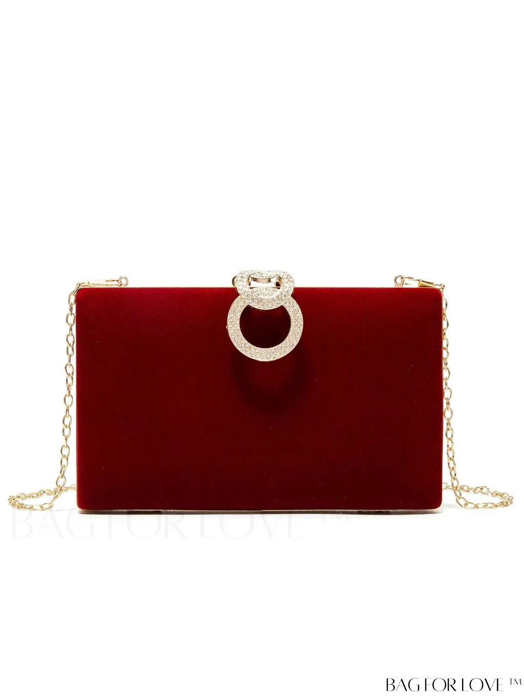 BagForLove - Exquisite Rhinestone Chain Evening Bag - Compact & Elegant