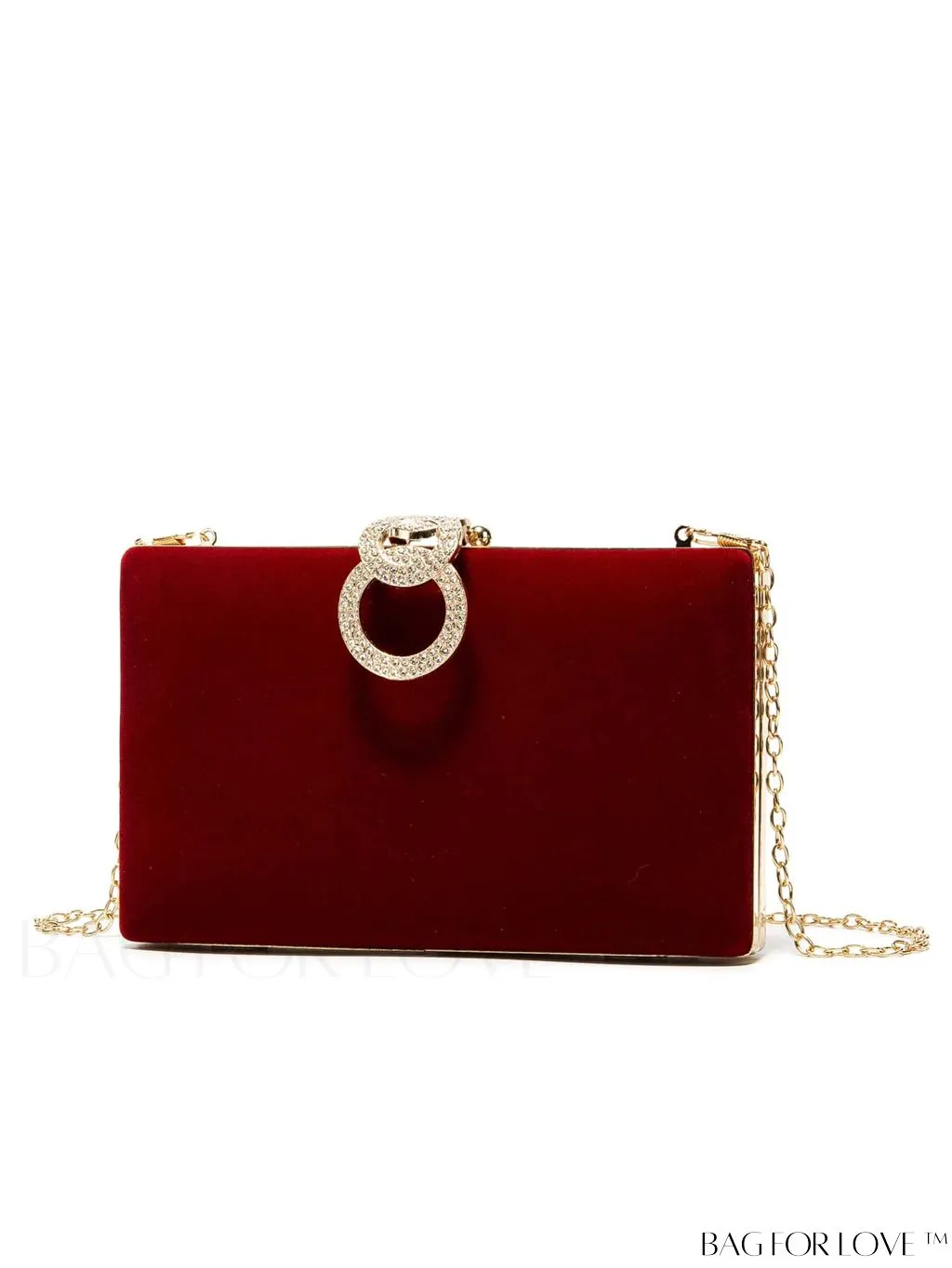 BagForLove - Exquisite Rhinestone Chain Evening Bag - Compact & Elegant