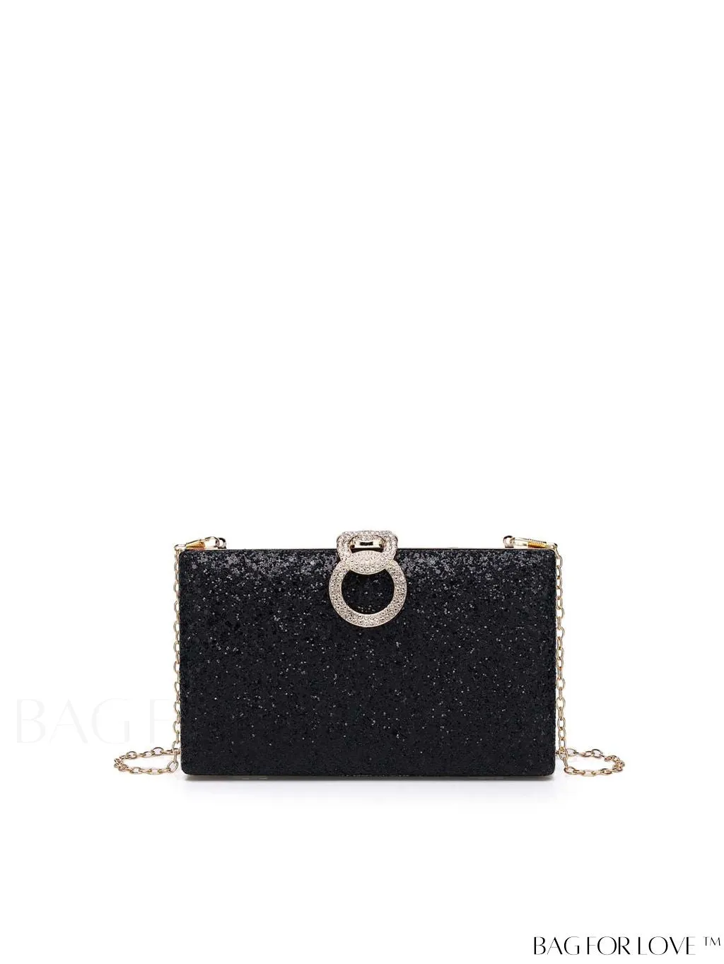 BagForLove - Exquisite Rhinestone Chain Evening Bag - Compact & Elegant