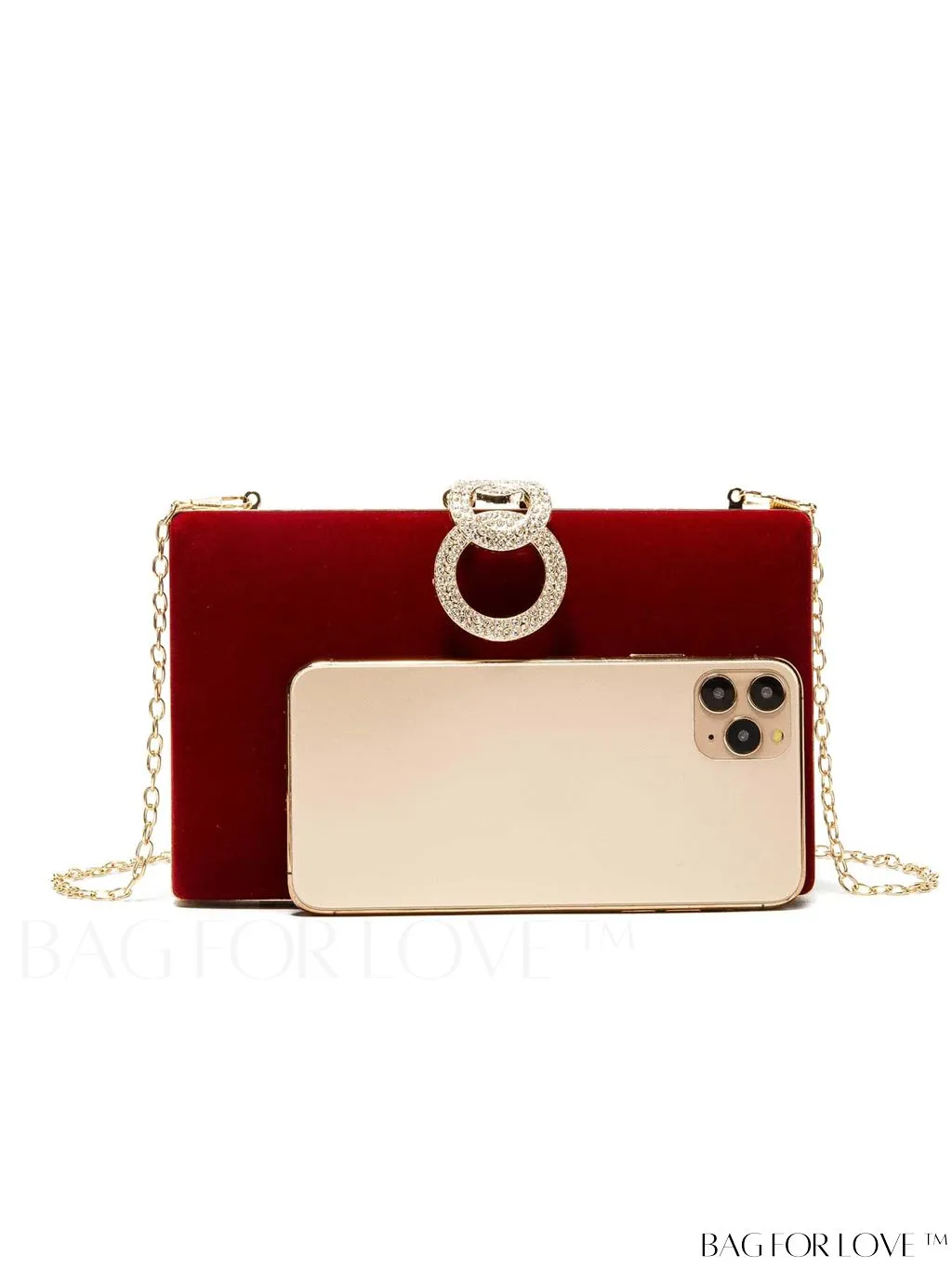 BagForLove - Exquisite Rhinestone Chain Evening Bag - Compact & Elegant