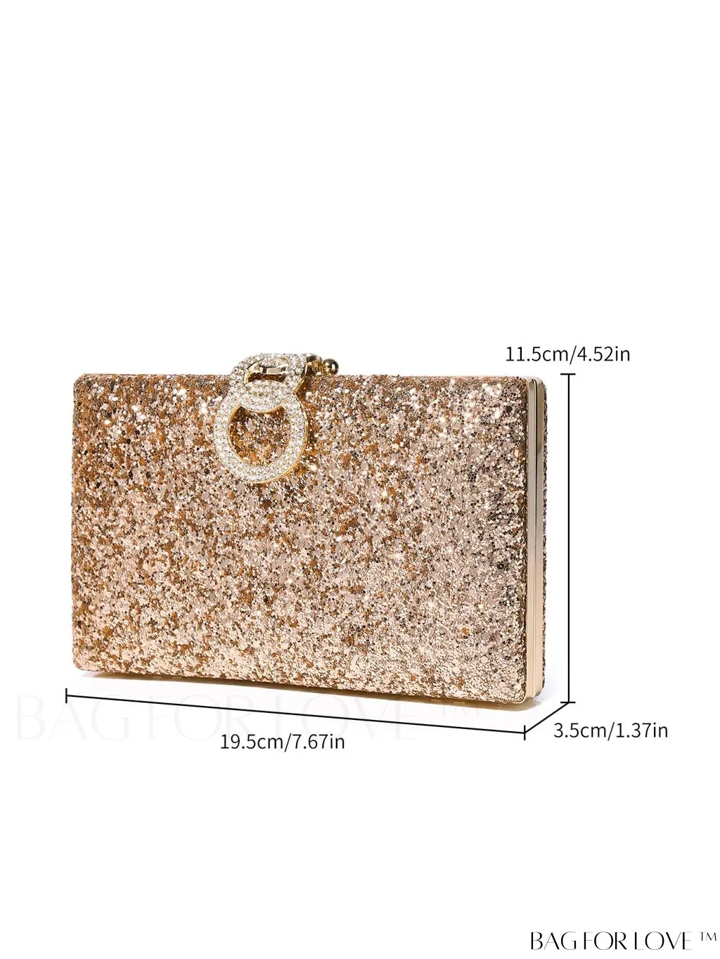 BagForLove - Exquisite Rhinestone Chain Evening Bag - Compact & Elegant