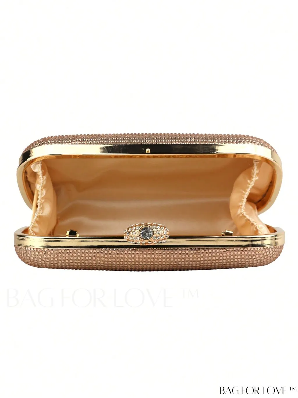BagForLove - Glamorous Box Bag with Rhinestone Decoration: Ideal Wedding, Prom, and Party Purse